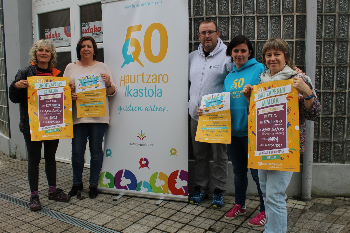 Haurtzaro Ikastolaren 50. urteurreneko festa nagusia izango da larunbatean