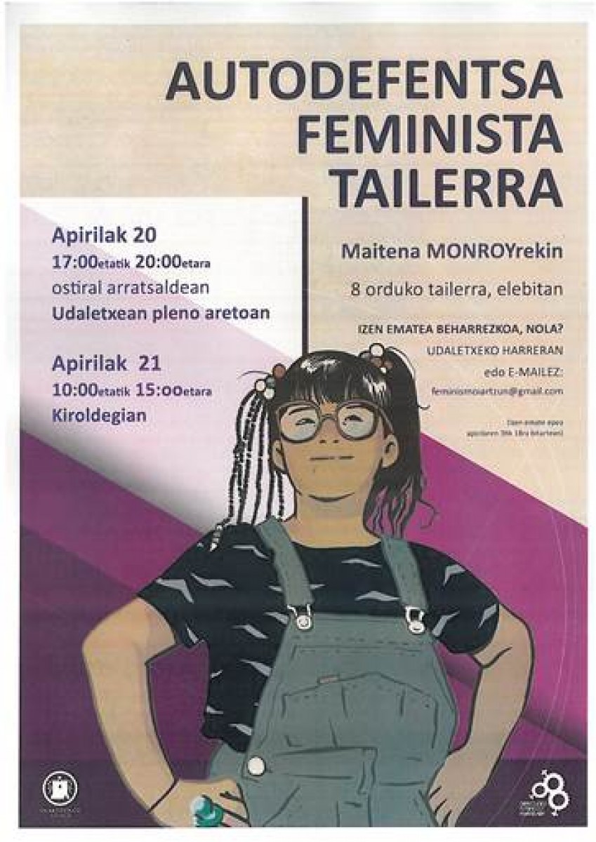 Autodefentsa feminista tailerra emango du Maitena Monroyk