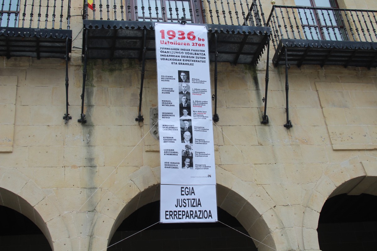1936ko uztailean atxilotutako udalbatzako kideen memoria berreskuratu eta egia aldarrikatu nahi dugu frankistek Oiartzun hartu zuten 82. urteurrenean