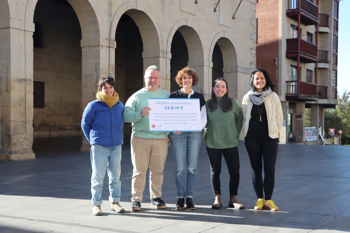 Inoizko aurrekonturik handiena izango du Oiartzungo Udalak 2026an; 22,8 milioi €